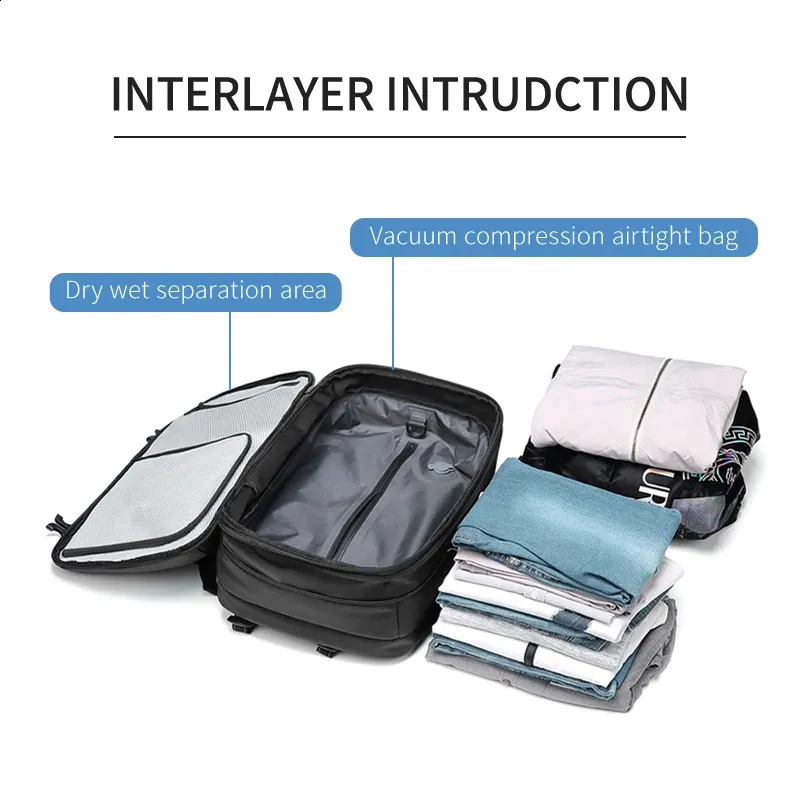 Men Travel Vacuum Compression 17 Inch Laptop Business Large Capacity School Backpack Expanded Outdoors Hiking Backpack_voghion.com