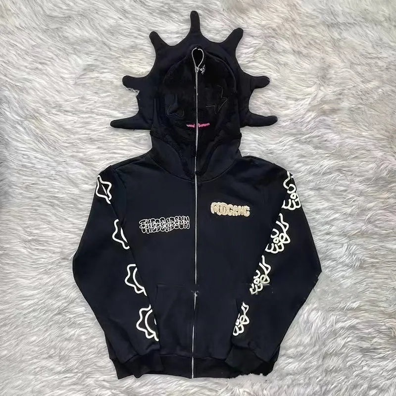 DHgate.com:Glo Gang Graphic Zip Up Hoodie - Mens & Womens
