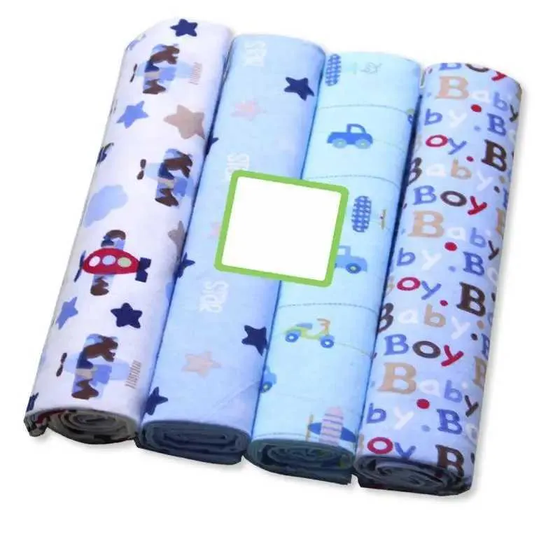 Kushies Flannel Receiving Blanket - 30x30 Inch Square For Swaddling, Solid Grey