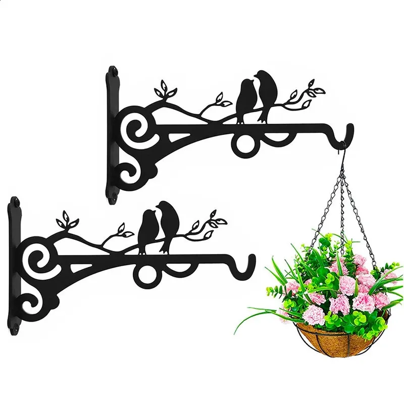 Metal Hanging Basket Hooks Solid Steel with Screws for Outdoor Plant Bracket  Wall Mounted from Dhgate Garden Decorations - price 25.08