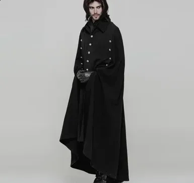 Mens Super Long Cape Coat - Spring/Autumn Fashion, Shop Now