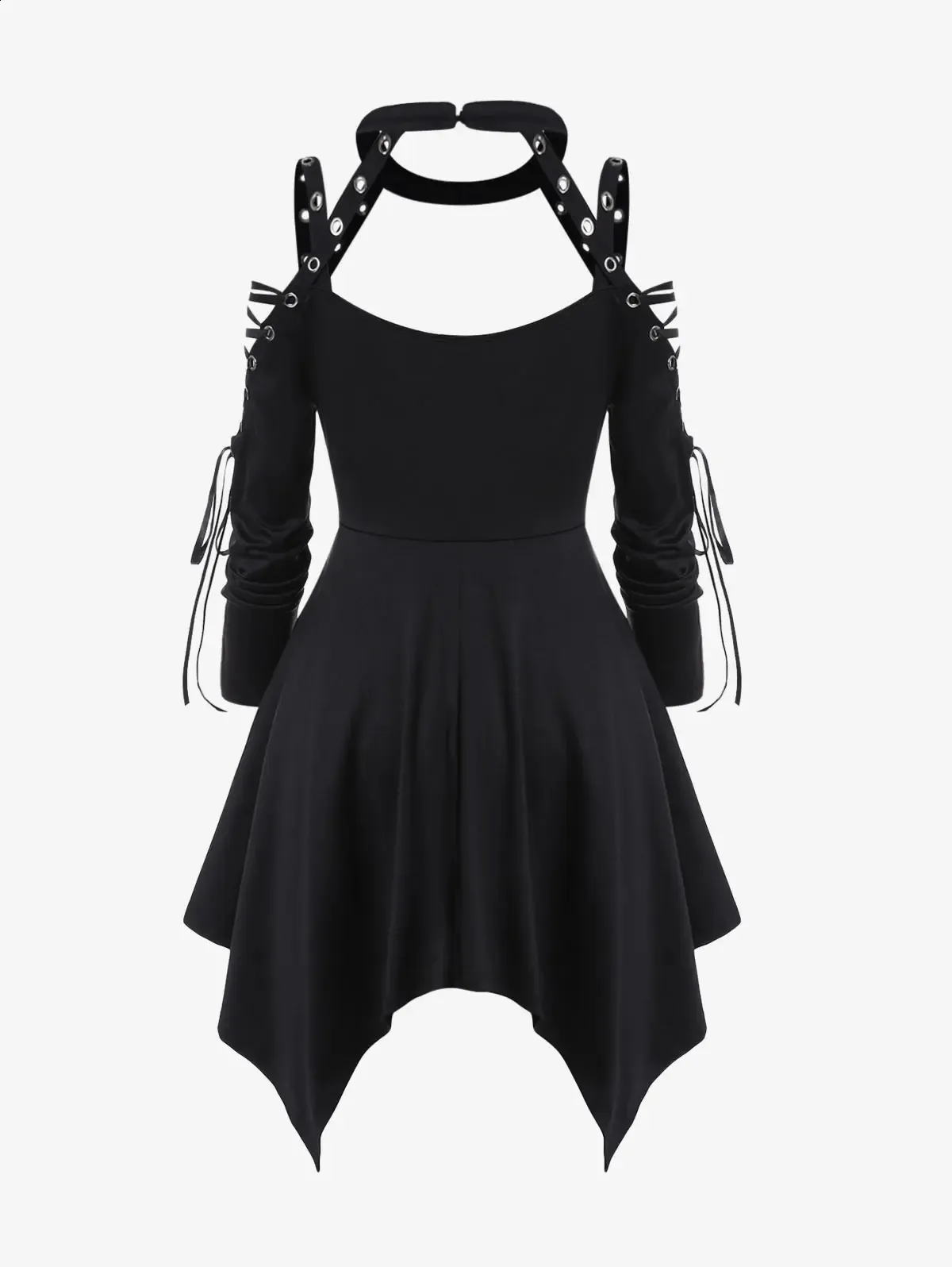 Plus Size Victorian Steampunk Riding Jacket - Black Cotton Coat With Corset Back, Sizes 18-32