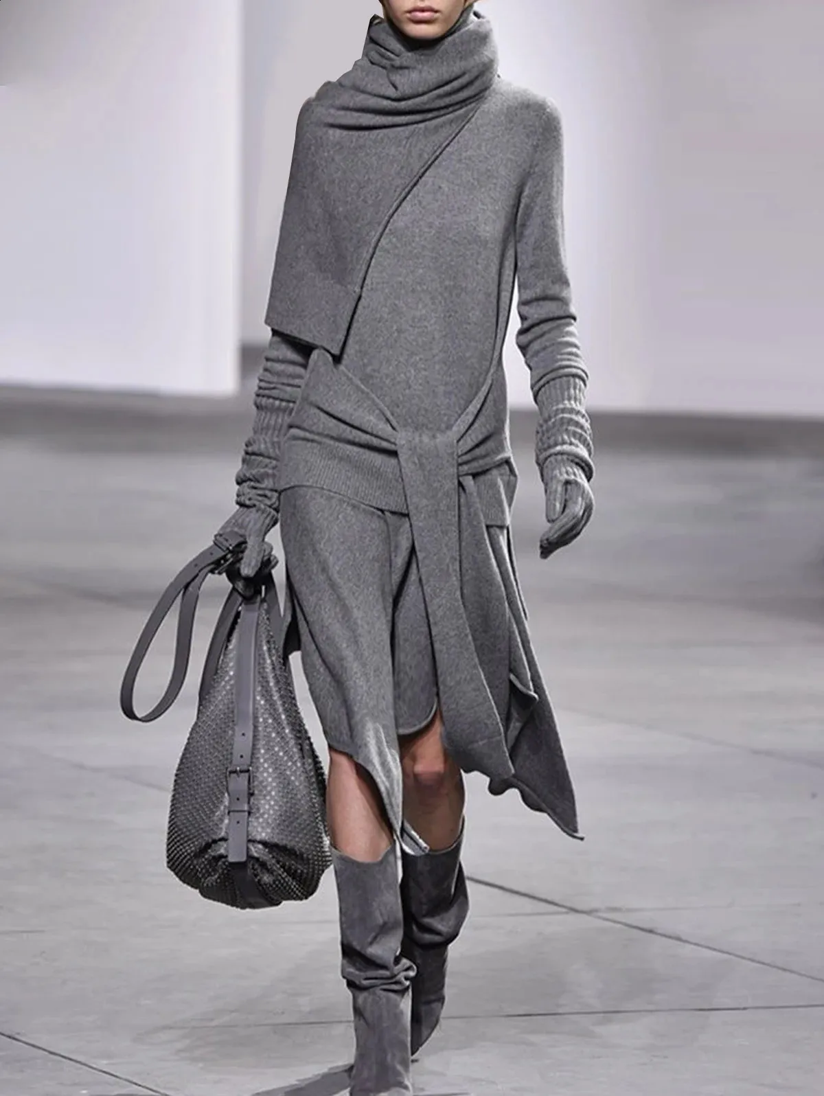 Autumn Cowl Neck Midi Dress For Women Asymmetrical... From Sunshine_girls, $37.65 In Bulk | DHgate.Com Autumn Cowl Neck Midi Dress For Women Asymmetrical... From Sunshine_girls, $37.65 In Bulk | DHgate.Com