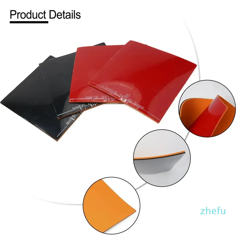 Unique Bargains Table Tennis Rubber Cleaner Ping-Pong Sponge Racket Red Black 2 Pack - View #4