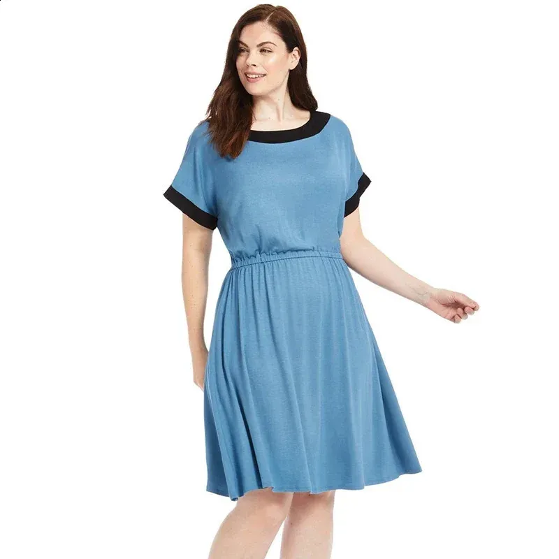slim fit dress slacks Black Fit And Flare Dress Short Sleeve Shirred main image 1