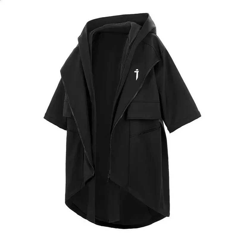 Men's High-Quality Hooded trench jacket - Punk Hip Hop Men's High-Quality Hooded trench jacket - Punk Hip Hop