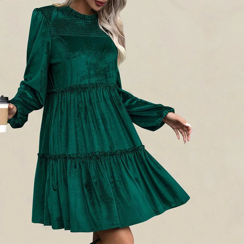 slim fit dress slacks Baltic Born Womens Lovell Smocked Midi Dress | Deep Olive main image 0
