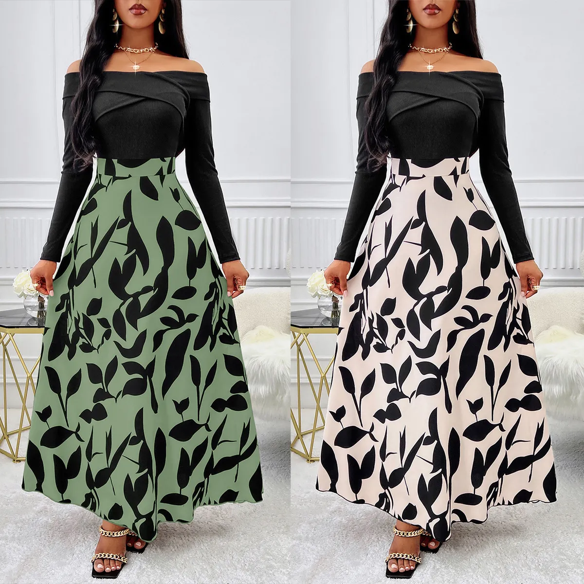 新品タグ付き♡summer dress❥❥ Printed Sundress For Women Lightweight Summer Dress From