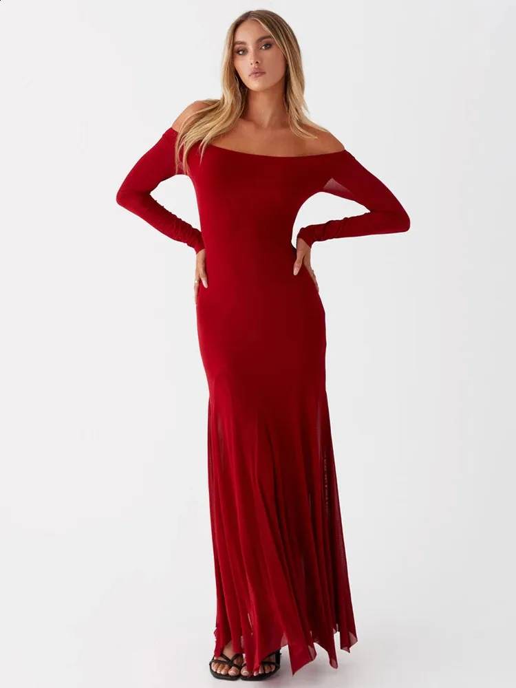 chinese dress ladies Olympia | One Shoulder Maxi Dress With Satin Drape Detail main image 1