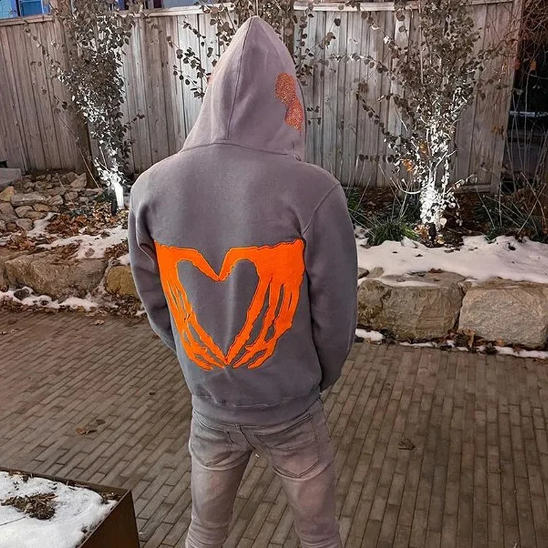 澪央さまの専用　PAIKI hoodie　Mサイズ Y2K Grunge Oversized Zip Up Hoodie - Emo & Goth Streetwear