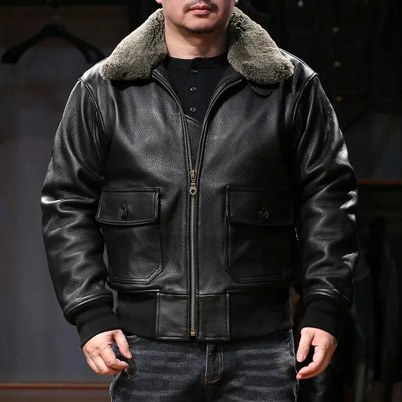 ALPACA SHEARING AVIATOR JACKET OLD JOE - ALPACA SHEARING AVIATOR