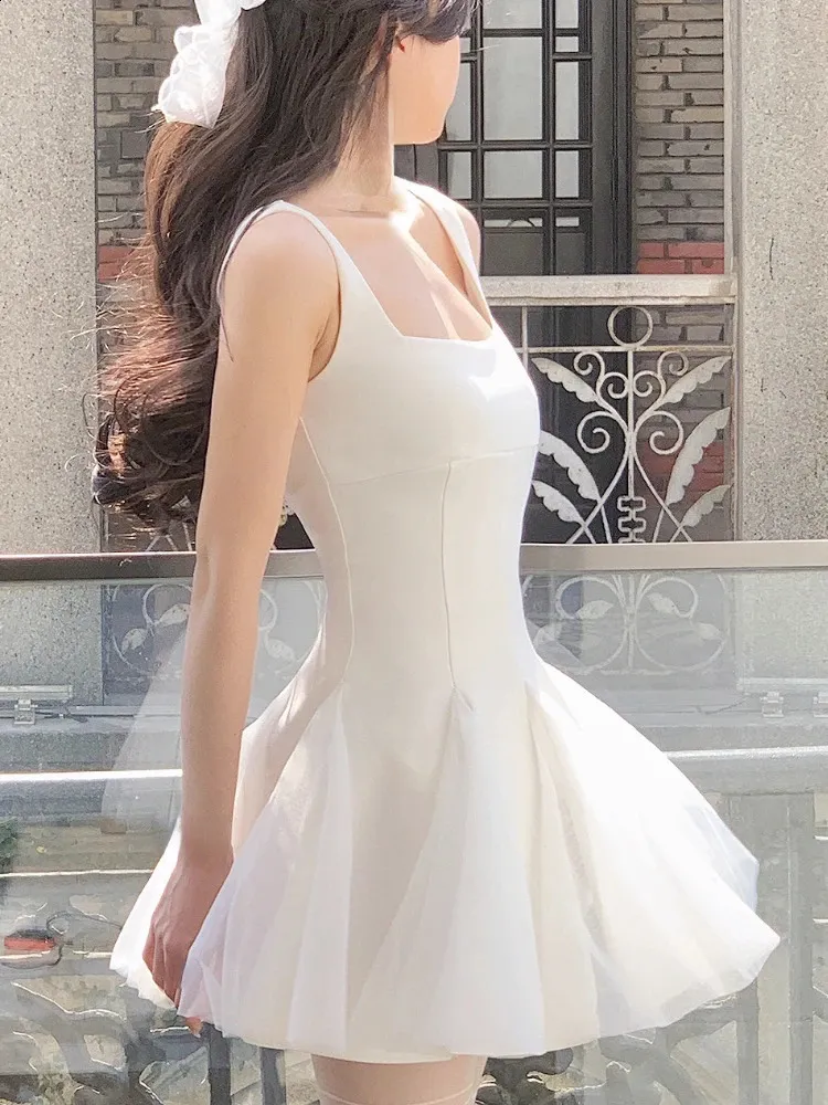 Elegant White Mini Dress: Summer Fairy Evening Party Strap Dress - Shop  Now! from Dhgate Basic \u0026 Casual Dresses - price 61.86