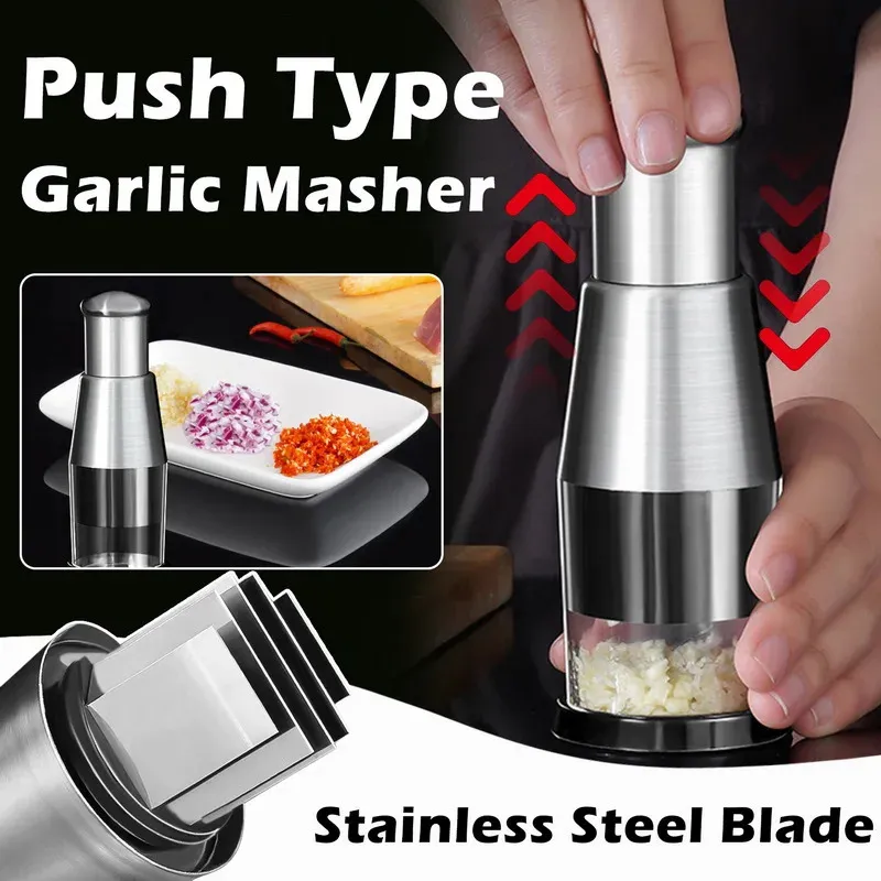 Kitchen Innovations Garlic-A-Peel Garlic Press, Crusher, Cutter, Mincer, And Storage Container