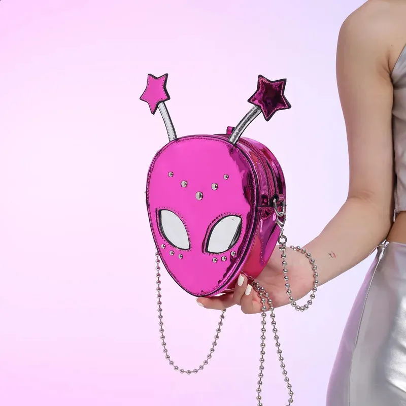 Korean Style Mini Crossbody Bag Alien Mini Bag Halloween Ghost Face ...