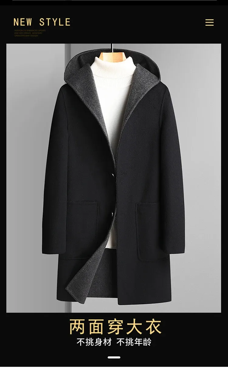 ジャケット・アウター BRUSHED ALPACA WOOL MELTON HOODED COAT Auralee Brushed Alpaca Wool Melton Hooded Coat Dark Olive