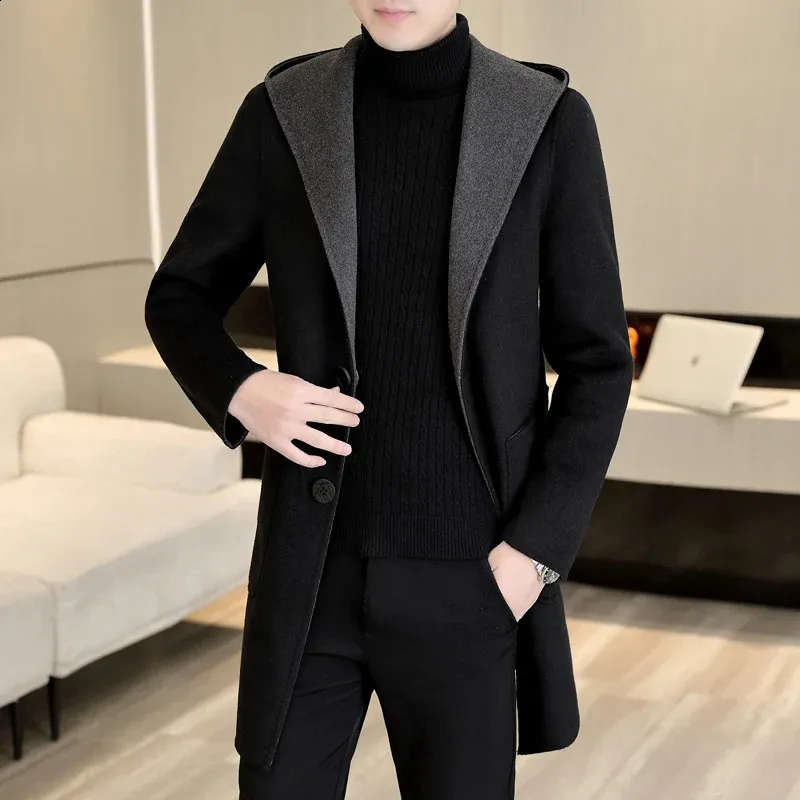 Business Casual Coats For Men: Autumn Winter Wool Overcoat