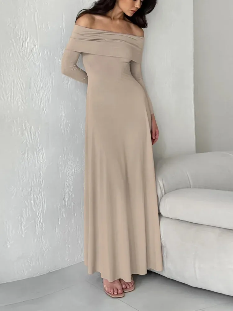 elegant fab off shoulder maxi dress Off-The-Shoulder Ruffle Maxi Dress – New York & Company main image 0