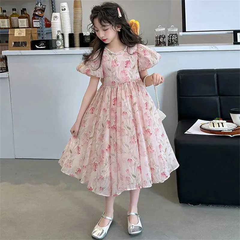 Girls Flower Princess Dress 12 Years Summer Dresses For Big