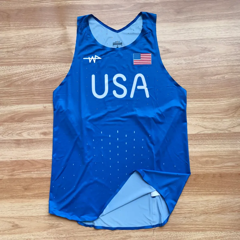 Wholesale Customizable 2022 Mens Marathon Singlet Running Wholesale Customizable 2022 Mens Marathon Singlet Running