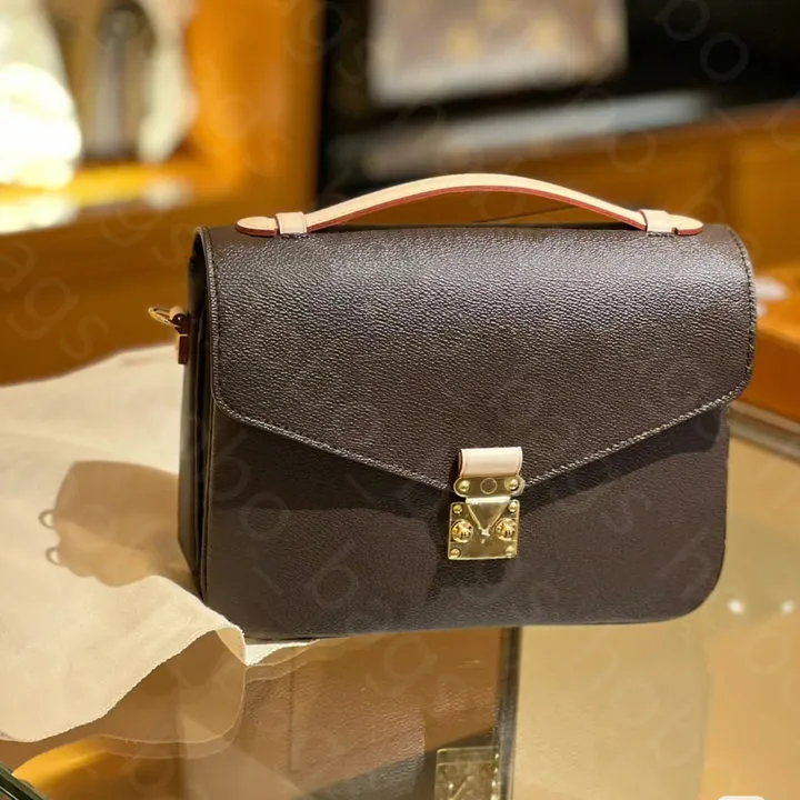 Classic Brown Leather Envelope Crossbody Shoulder Bag for Women Small Soft Y2K Style 2024