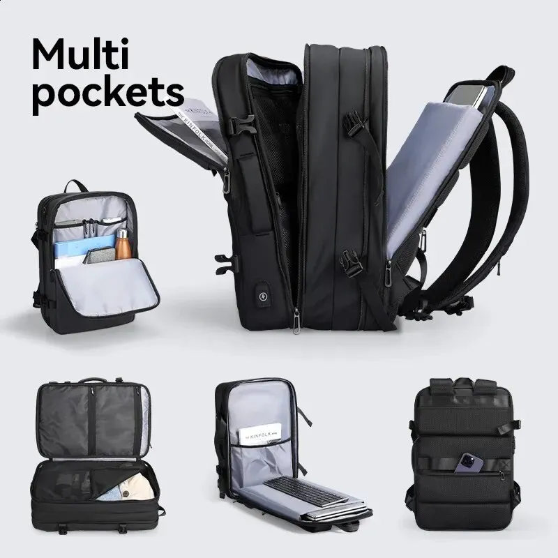 MARK RYDEN Large Travel Men Multi Functional 39L Expandable Airline Approved 17 3inch Laptop Backpack Ykk Zipper 240822_voghion.com