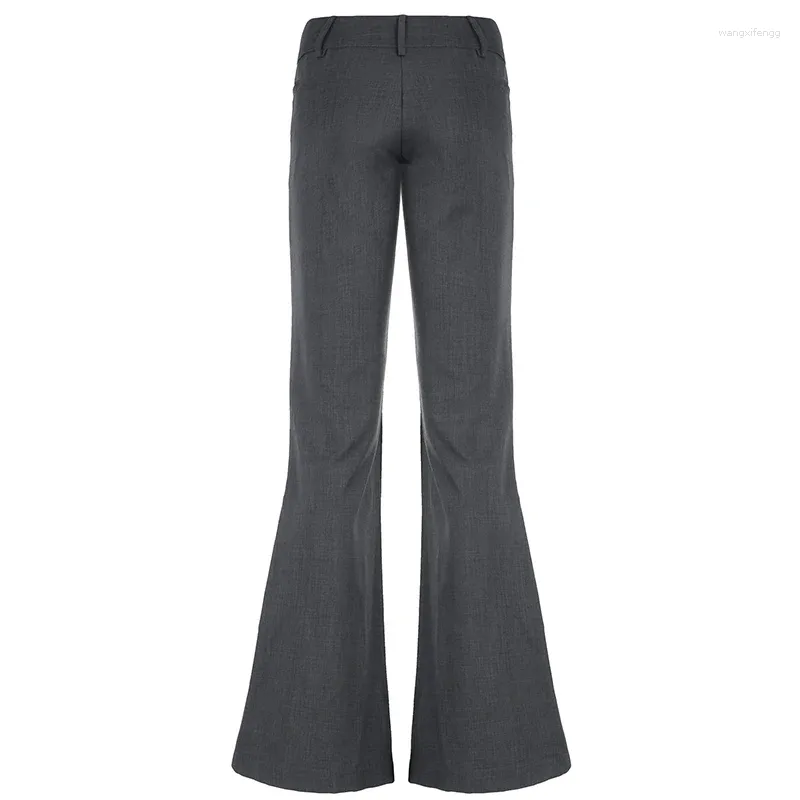 スカート Hashtag DDD Slim Niche Gray Star Flare Skirt Pants DHgate.com:Vintage Flare Trousers - Grey Low Waist Pants for