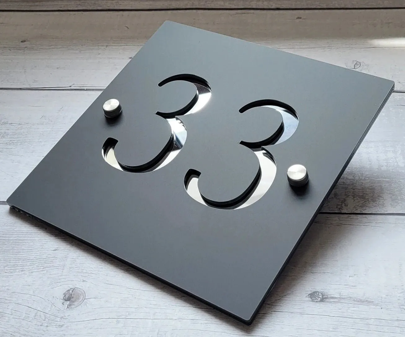 Modern Acrylic House Number Plate: Stylish Address Plaques for House ...