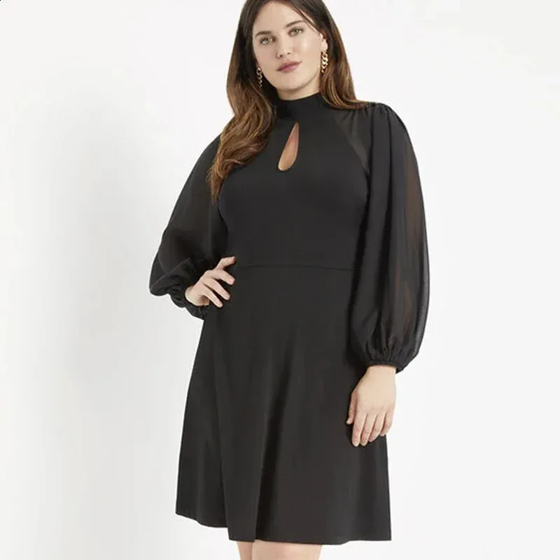 green emerald velvet dress Whisper Plus Size Navy Fit and Flare Cocktail Dress– Hello Curve main image 0