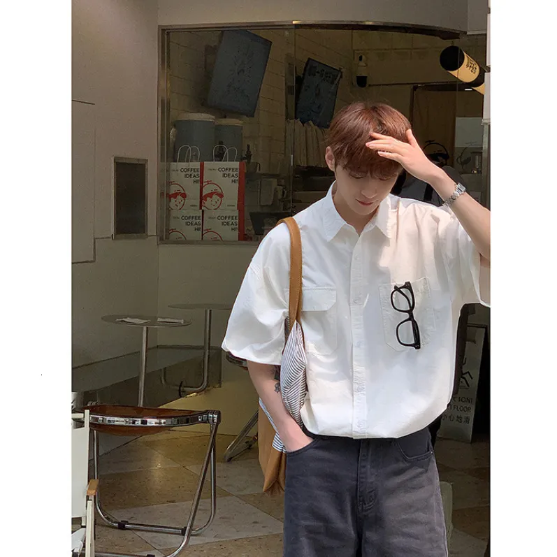 H And M Outfit Ideas Men Korean Shirts Mens: Pure White Short