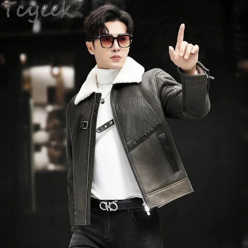 ジャケット・アウター Tete homme fur lamb leather jacket 2way Tete homme leather jacket - Gem