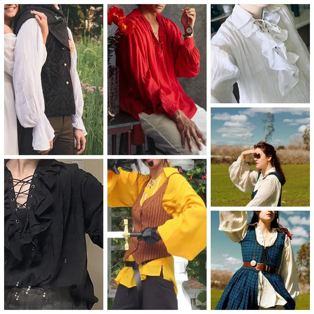 Retro Renaissance Pirate Shirt - Ruffle Jabot Collar, Best Seller! Shop Now  from Dhgate Theme Costume - price 70.21, image size:1000x1000