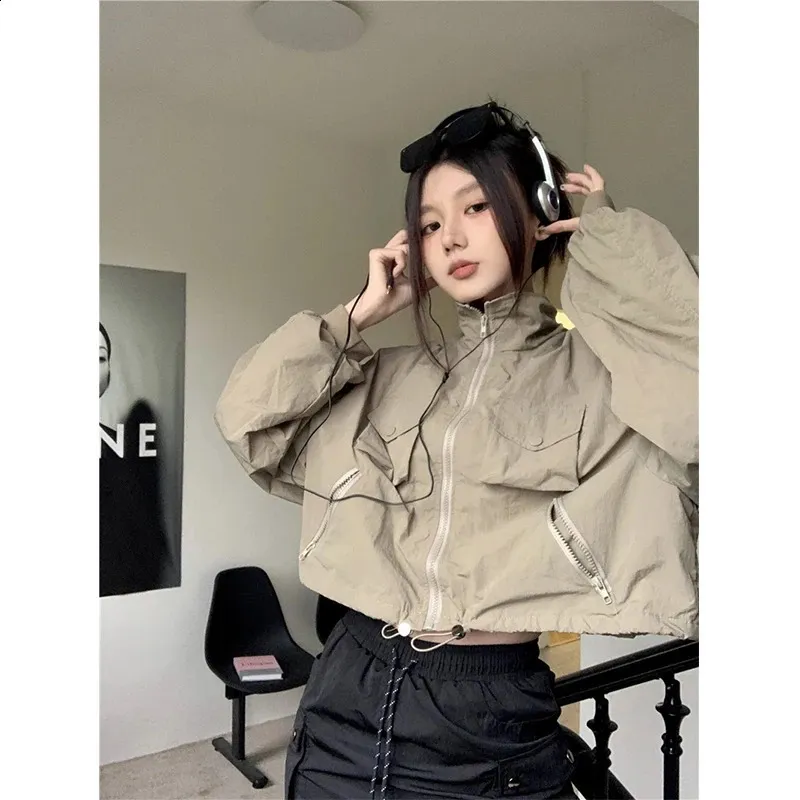 【美品】BULKY SLEEVE CROPPED JACKET MEXZT Asymmetric Cropped Jacket For Women – Oversized From