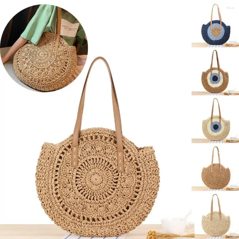 Boho Woven Straw Straw Shoulder Bag For Women Perfect For Summer Beach And Casual Wear From Feituan 13.28 DHgate.Com