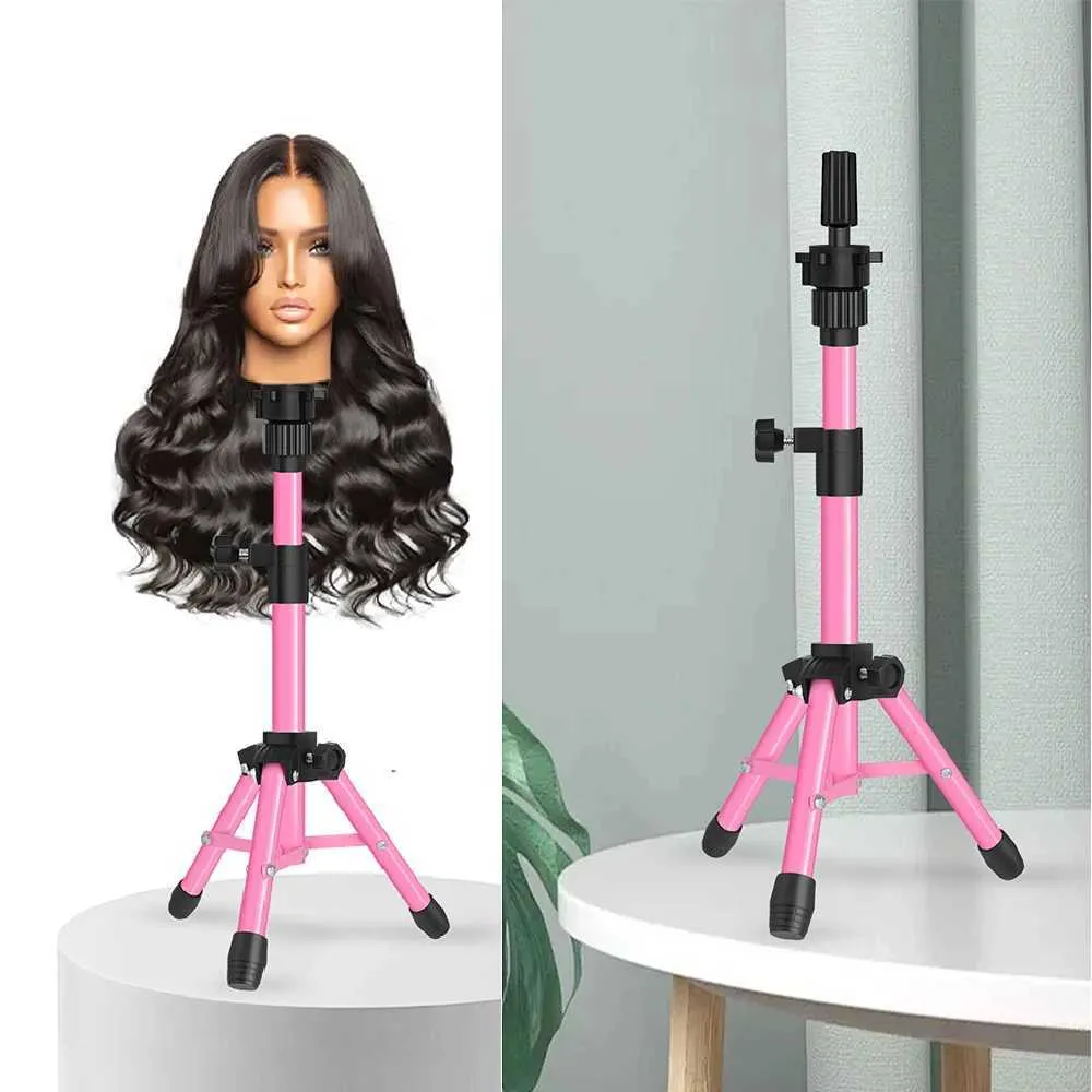 Adjustable Wig Stand Tripod Mannequin Head Stand for  display picture 1