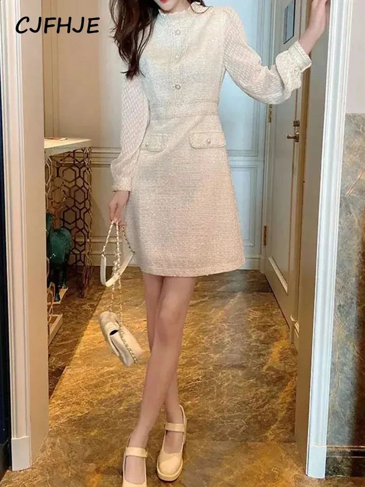 korean winter dress Sweater Female Warm Long-Sleeved Knitted Dress Fashion Casual Sexy V-Neck Solid Color Mid-Length Dress : Buy Online at Best Price in KSA This Korean Elegant Tweed White Sweater Dress is a and shimmering garment suitable for formal or semi korean winter dress Aesthetic Outfits
