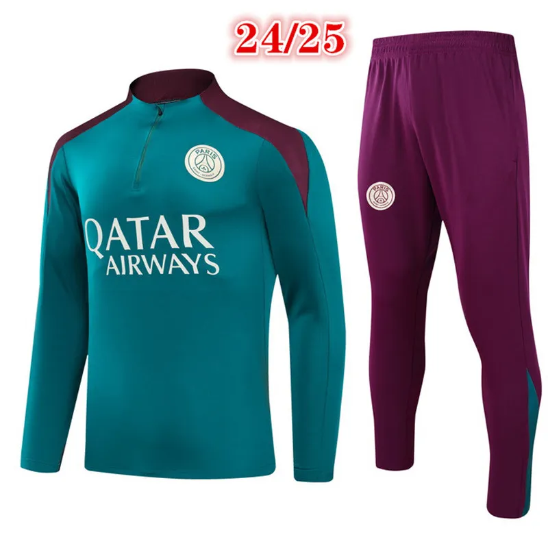 2024 Football Tracksuit Men Kids Soccer Training Suit Breathable Polyester Chandal Futbol Survetement Foot