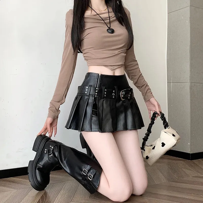 SCULPTOR Leather Micro Skirt 平成ギャル y2k SCULPTOR Leather Micro Skirt 平成ギャル y2k