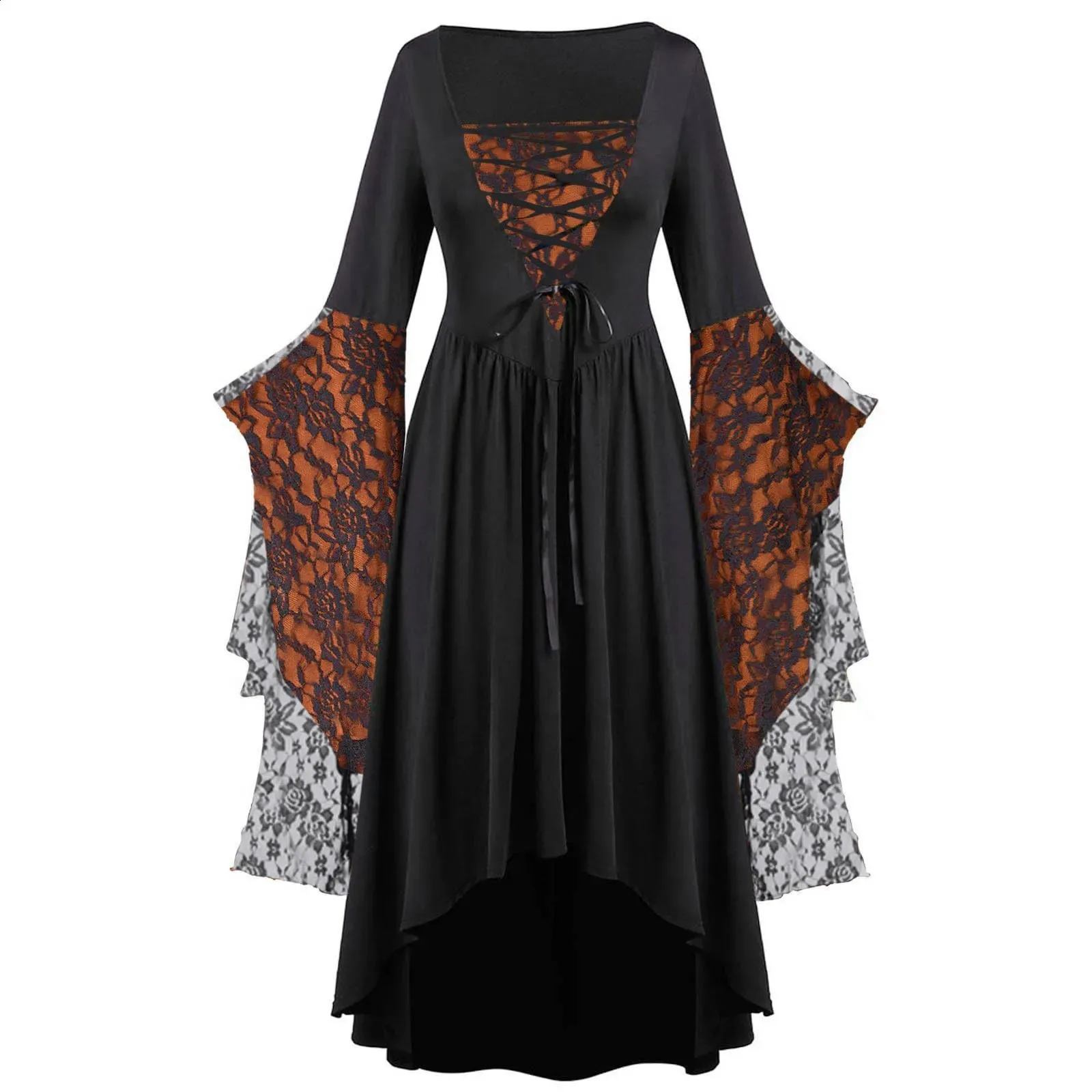 Plus Size Cold Shoulder Witch Dress: Vintage Gothic Halloween Costume,  Carnival Party Ready! Shop Now! from Dhgate Theme Costume - price 53.32