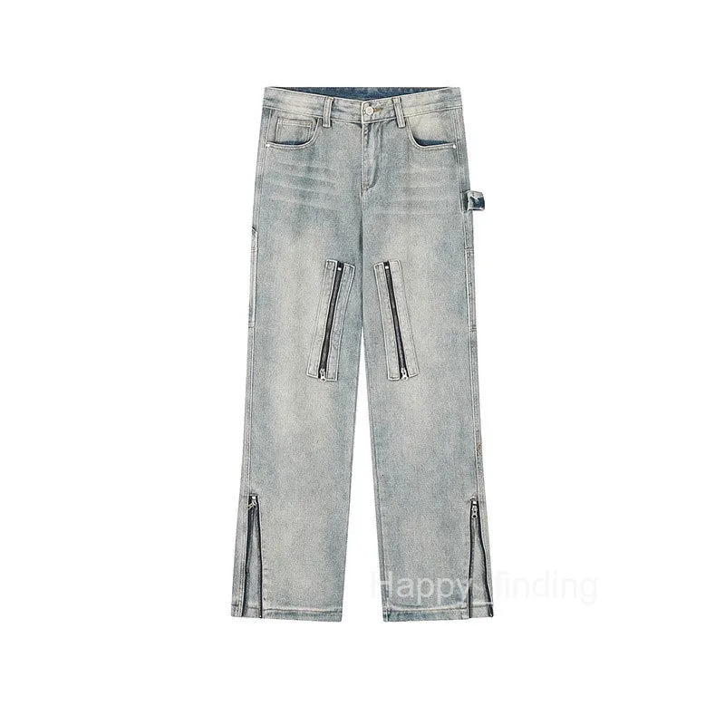 デニ男 DHgate.com:Distressed Slim-Fit Hip-Hop Jeans for Men - Side