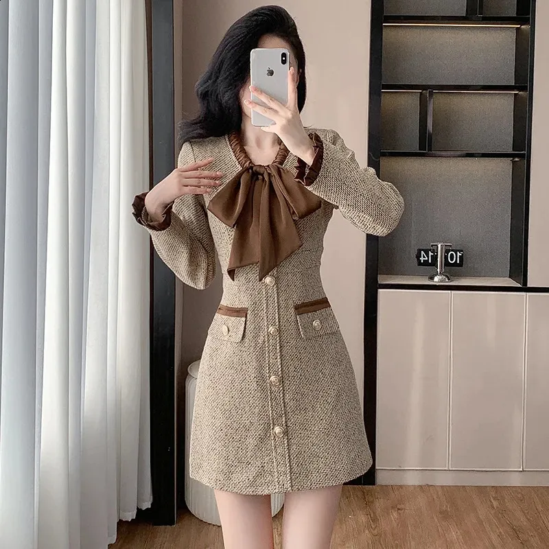 strapless open back dress Girls Pink Tweed Dress