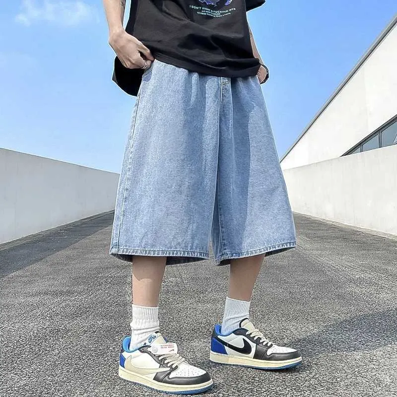 Save Big on Bulk Mens Distressed Denim Shorts Mens Denim Shorts: Loose Fit  Straight Cut Retro Hip Hop Style Distressed Summer Shorts Big Size