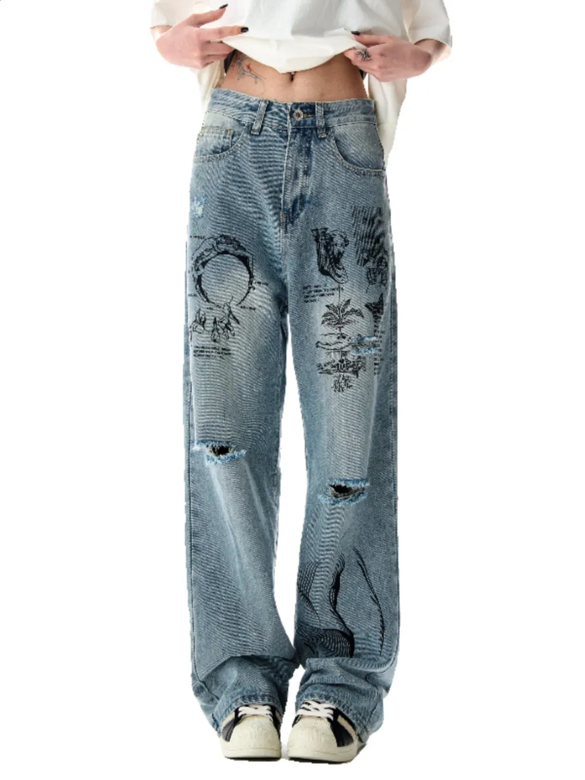 パンツ BLADE GRAFFITI LOOSE FIT JEANS OPIUM Opium Baggy Fit Rare Big Logo Jeans | eBay
