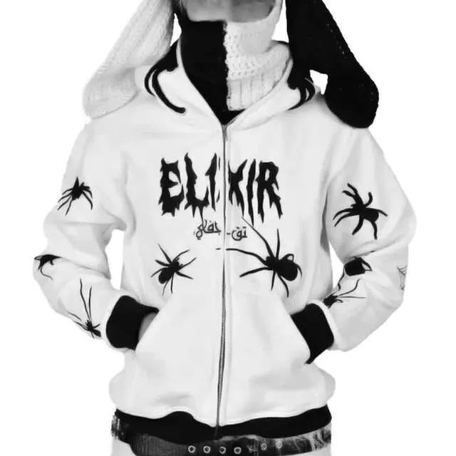 Haruku Zipper zip up hoodie: Y2K Men's Oversized Gothic Haruku Zipper zip up hoodie: Y2K Men's Oversized Gothic