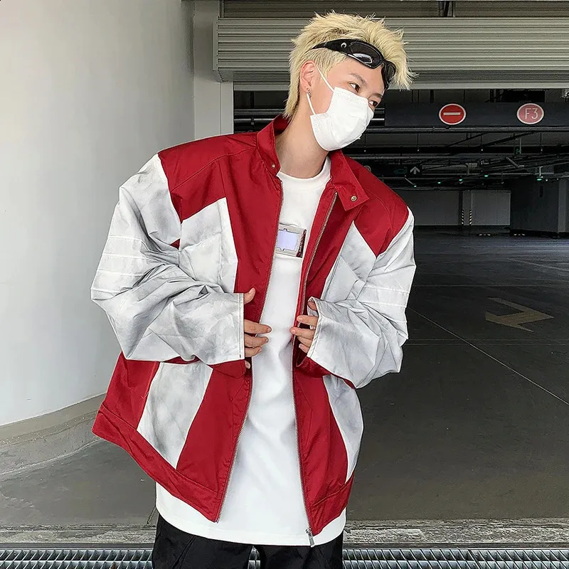 Vintage Patchwork Men's Jacket: Short Sleeve Style, Trending