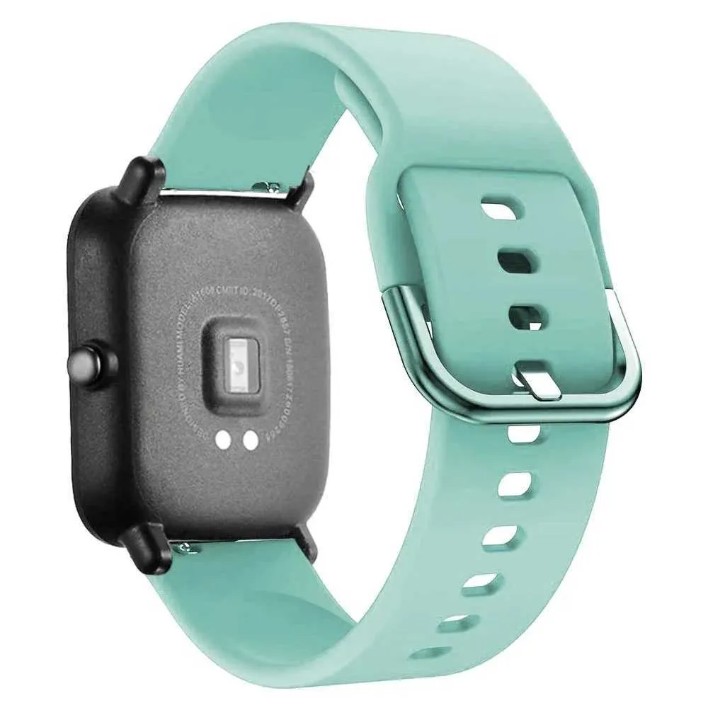 Cinturino 20mm In Silicone Per Amazfit Bip U Pro, GTS, GTR 42mm E Molti Altri – Sostituzione Sportiva, Regolabile, Colori Multipli