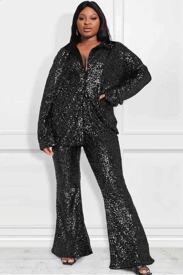 Plus Size Formal Suits For Women Plus Size Semi Formal Women\u0026#039;s Pant  Suits Plus Size Sequin