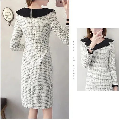 princess polly baby blue dress Tweed White Dresses main image 1