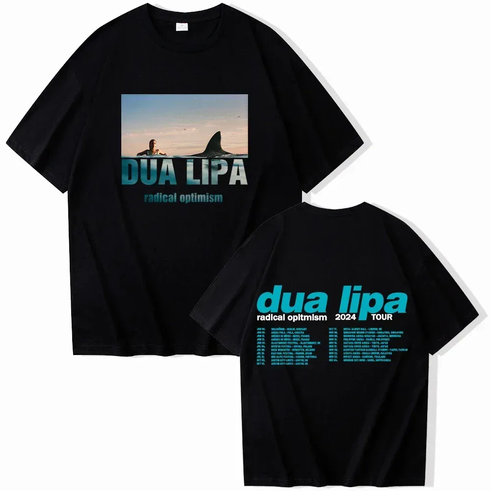 Dua Lipa デュア・リパ 2024 ツアーTシャツ ホワイト M Dua Lipa 2024 Radical Optimism Tour Dates Two Sides Unisex T