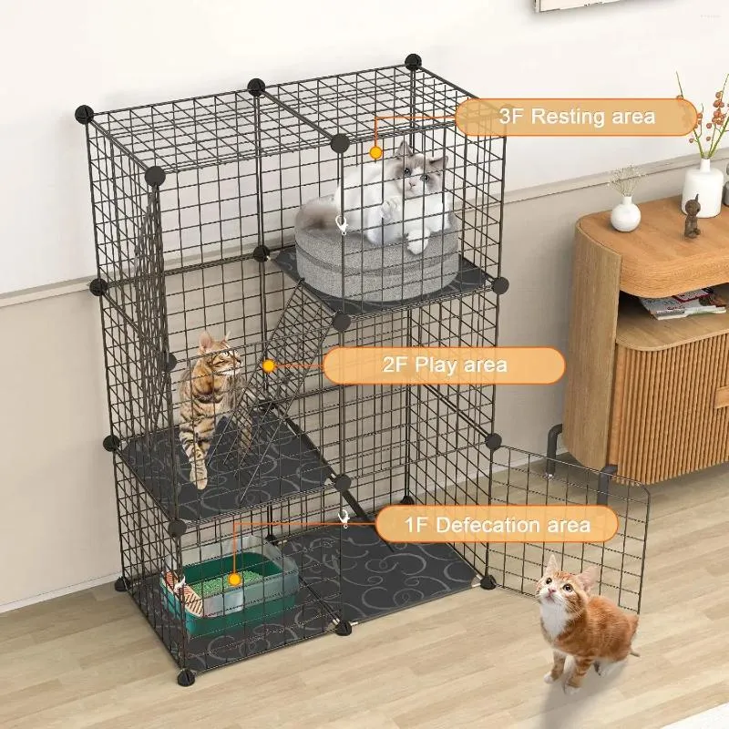 Wholesale DIY Pet Playpen 3 Tier Cat Carrier Cage With Detachable Metal Wire Enclosure For Indoor Use Caged House Pets Kennel At Only 49.5 DHgate.Com