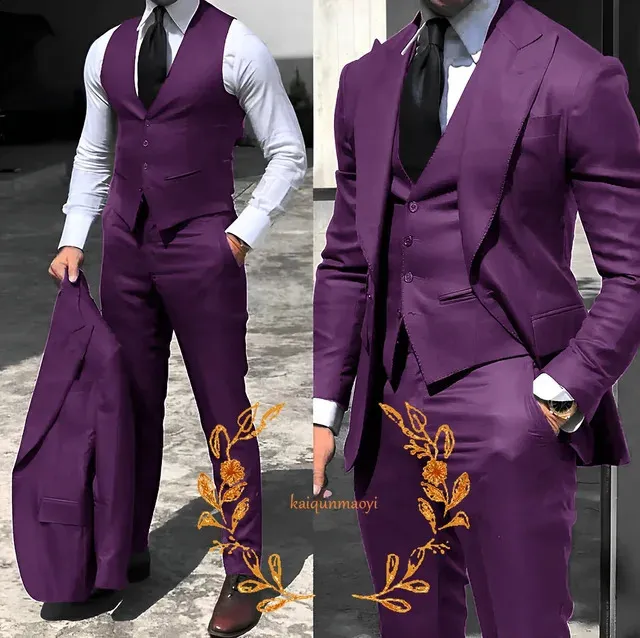 DHgate.com:Grey Mens 3-Piece Business Suit: Jacket, Pants DHgate.com:Grey Mens 3-Piece Business Suit: Jacket, Pants